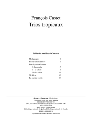 Book cover for Trios tropicaux