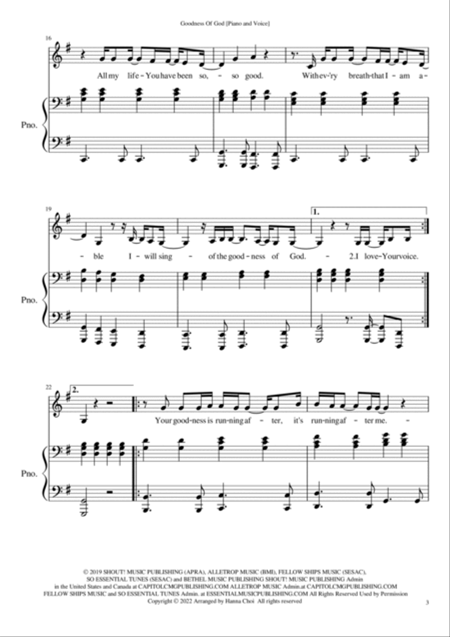 Goodness Of God Goodness Of God Voice scores gallery preview page 3