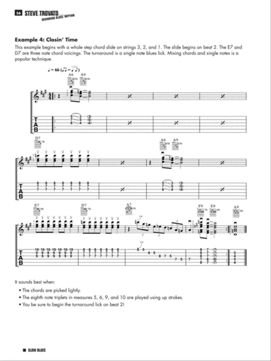 Steve Trovato's Beginning Blues Rhythm Guitar Electric Guitar scores gallery preview page 2