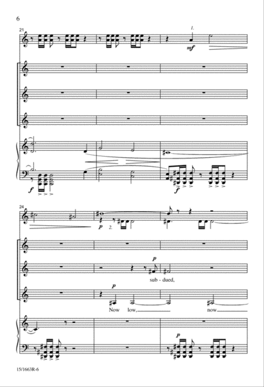 The Mystic Trumpeter SSA scores gallery preview page 6