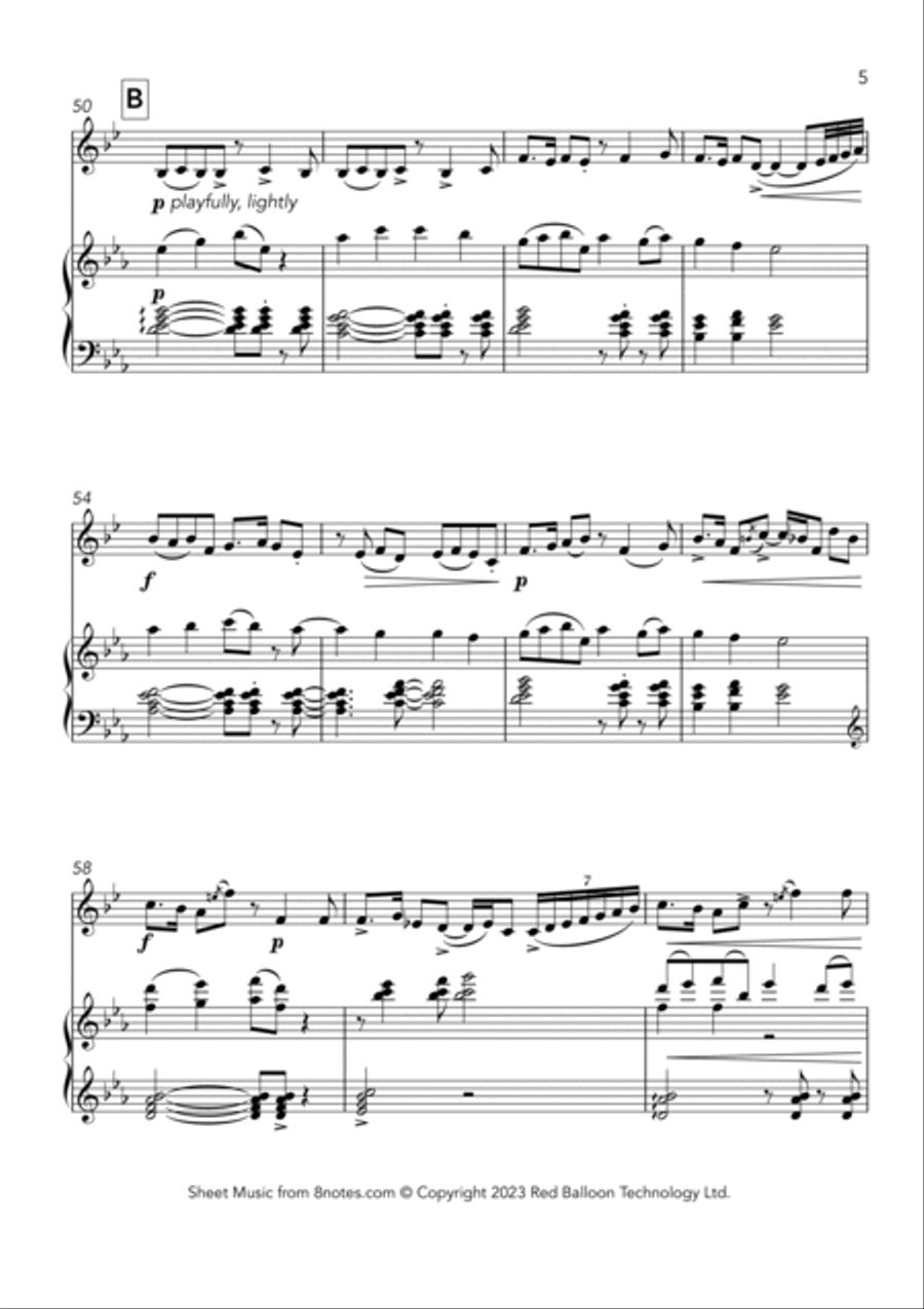 Easter Hymn (Jesus Christ is Risen Today) Horn scores gallery preview page 5
