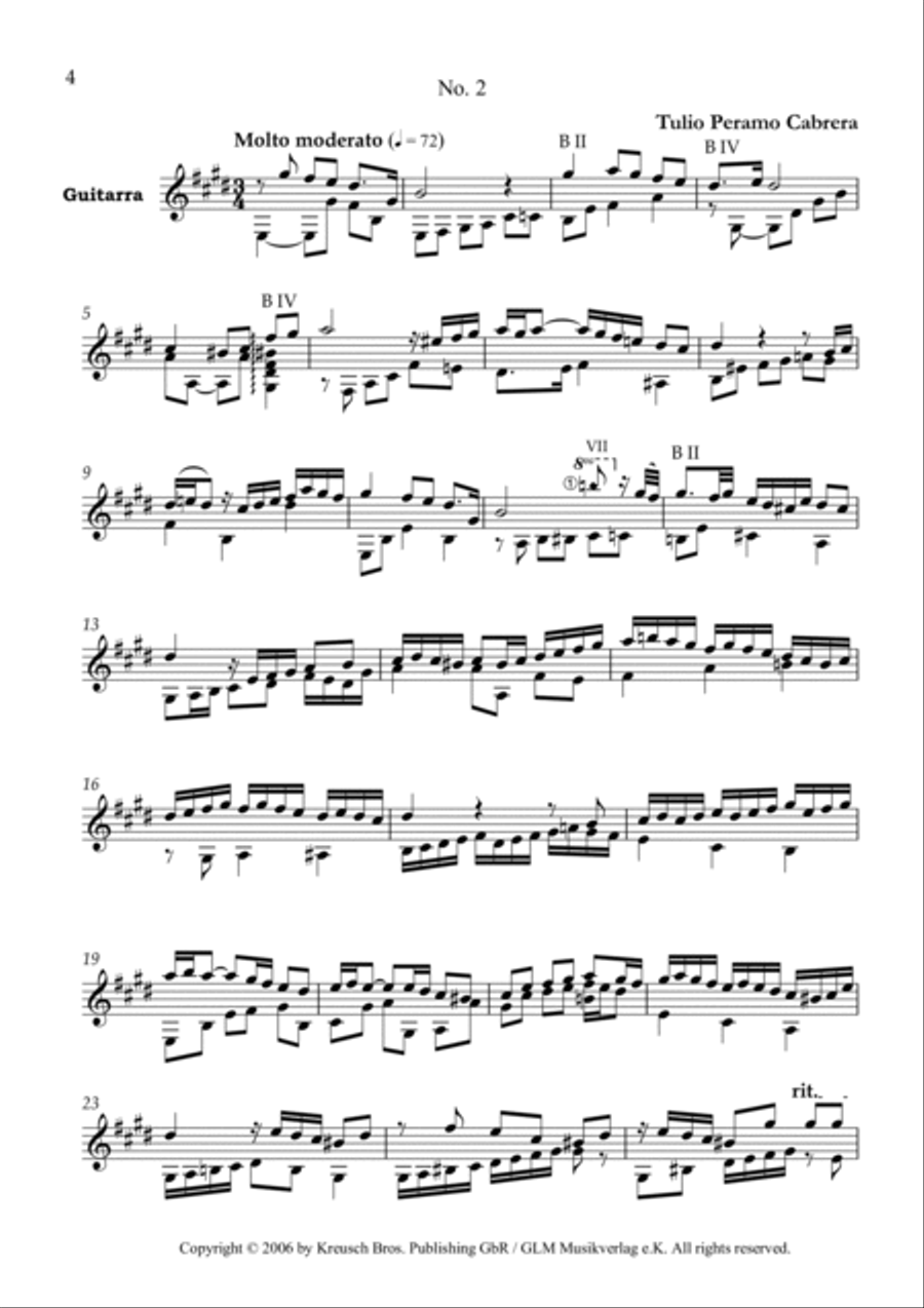 Cinco preludios Cinco preludios Guitar Solo scores gallery preview page 5