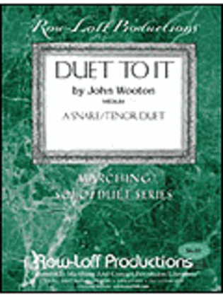 Book cover for Duet To It - Snare Drum/Tenor Drum