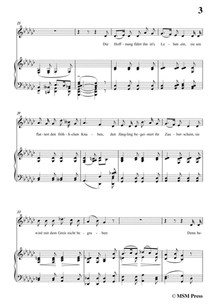 Schubert-Hoffnung(Die Hoffnung),in G flat Major,Op.87 No.2,for Voice and Piano image number null