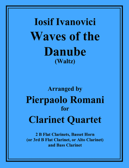 Waves of the Danube - Waltz for Clarinet Quartet image number null