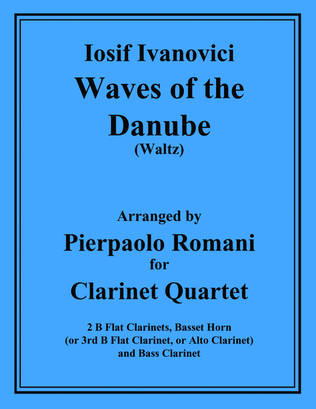 Waves of the Danube - Waltz for Clarinet Quartet