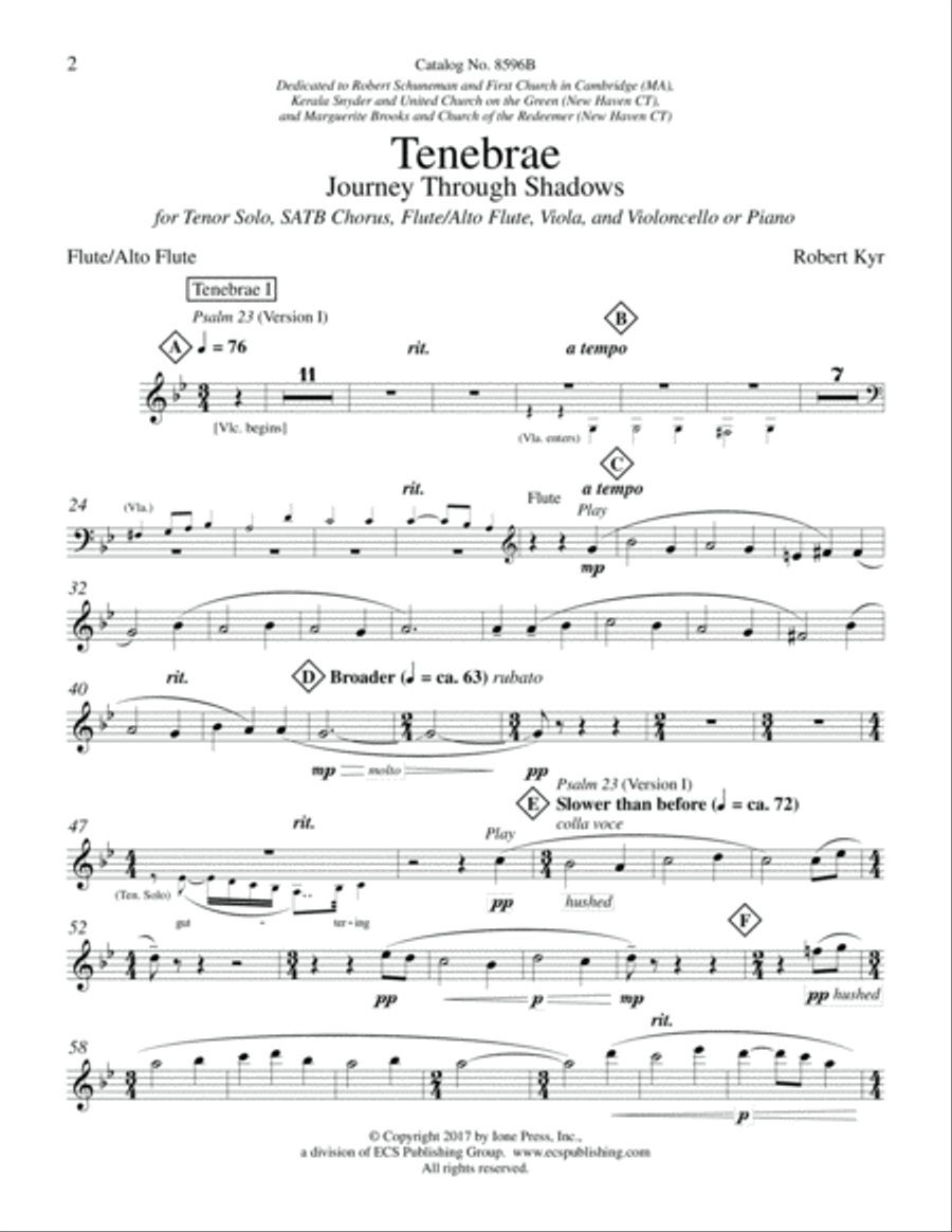 Tenebrae: Journey Through Shadows Choir scores gallery preview page 1