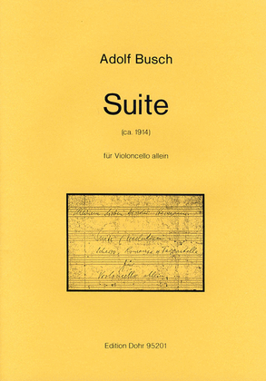 Suite für Violoncello allein op. 8a (ca. 1914)