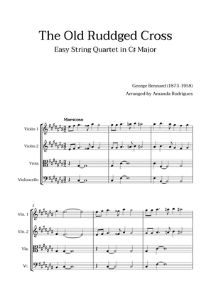 The Old Rugged Cross in C# Major - Easy String Quartet