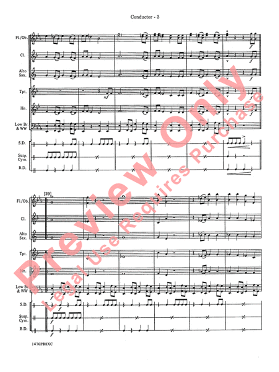 Peter Gunn Peter Gunn Concert Band scores gallery preview page 6