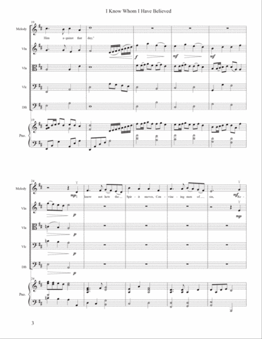 I Know Whom I Have Believed - Flex Orchestra Small Ensemble scores gallery preview page 5