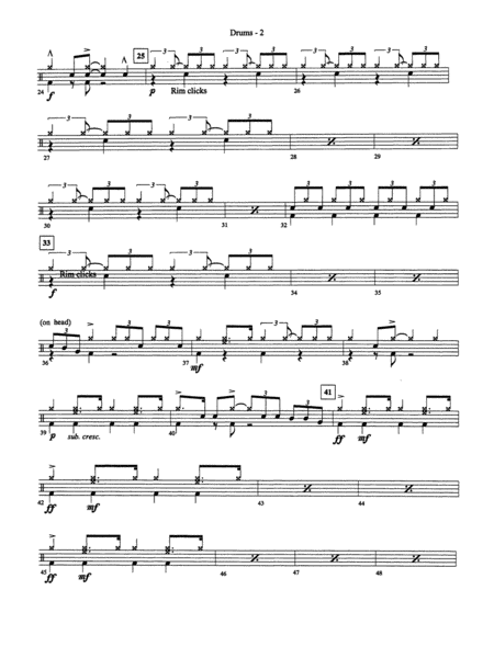 Summertime (from Porgy and Bess): Drums