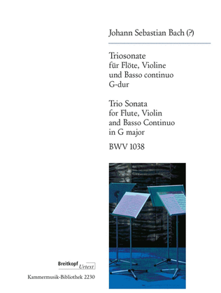 Book cover for Trio Sonata in G major BWV 1038