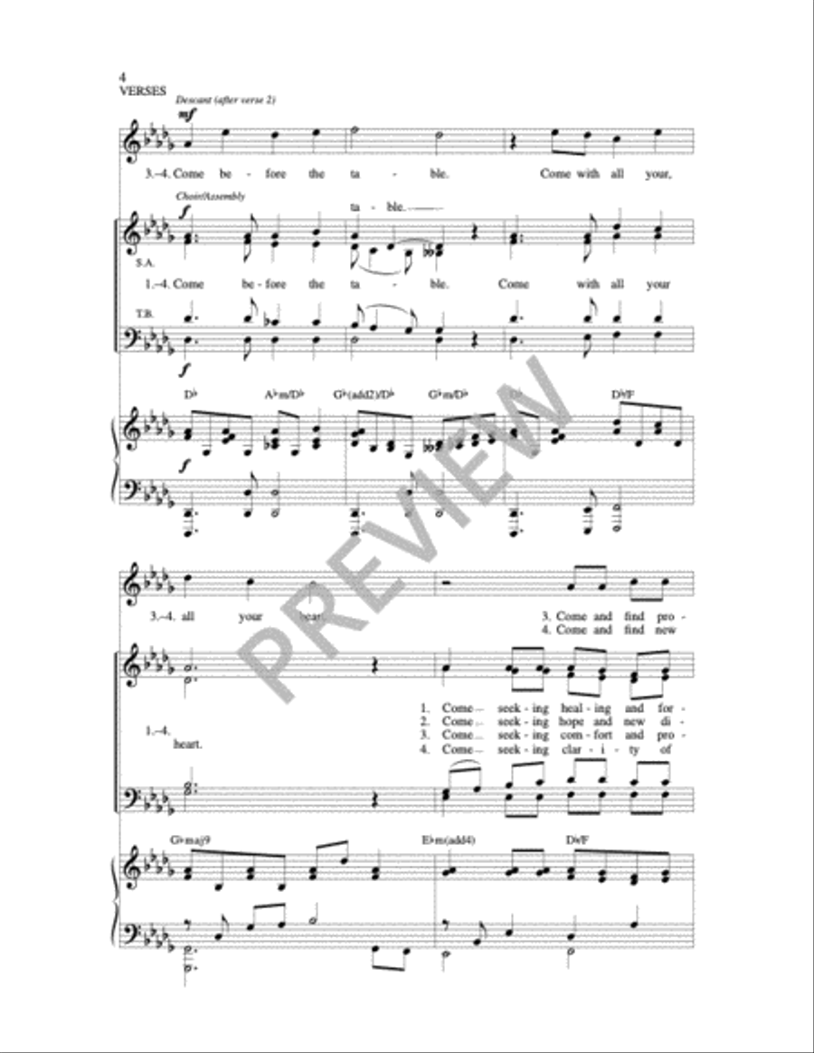 Take and Eat This Bread 4-Part scores gallery preview page 6