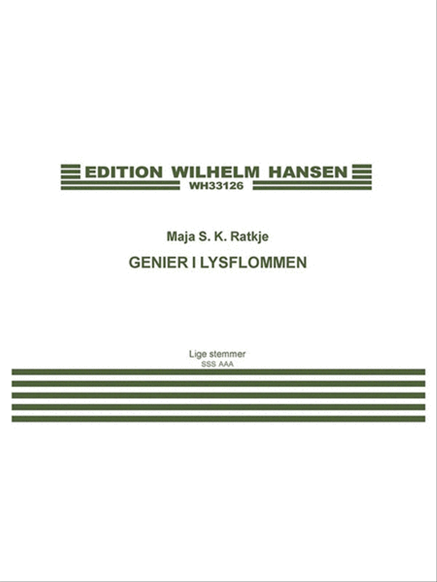 Genier I Lysflommen Choir scores gallery preview page 1