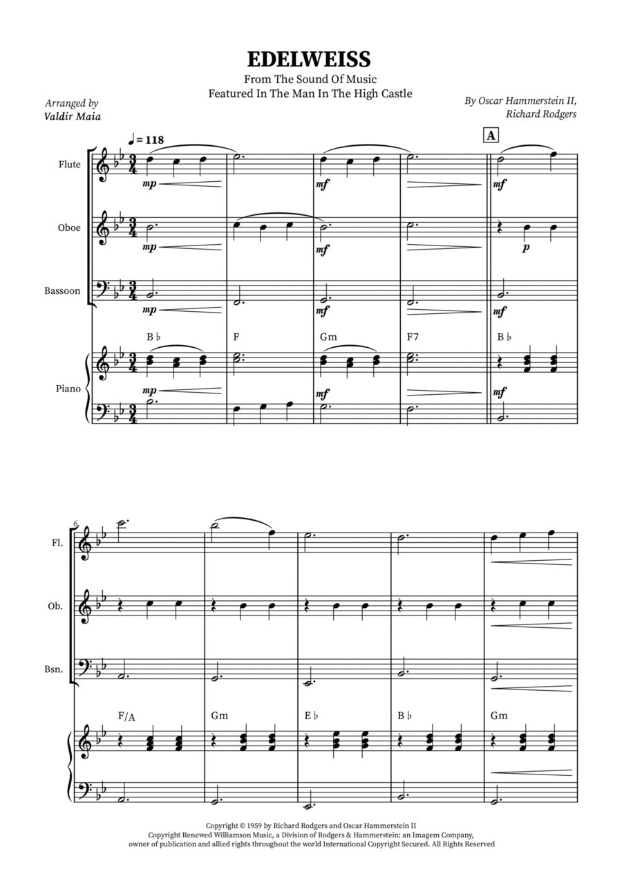 Edelweiss Woodwind Trio scores gallery preview page 1