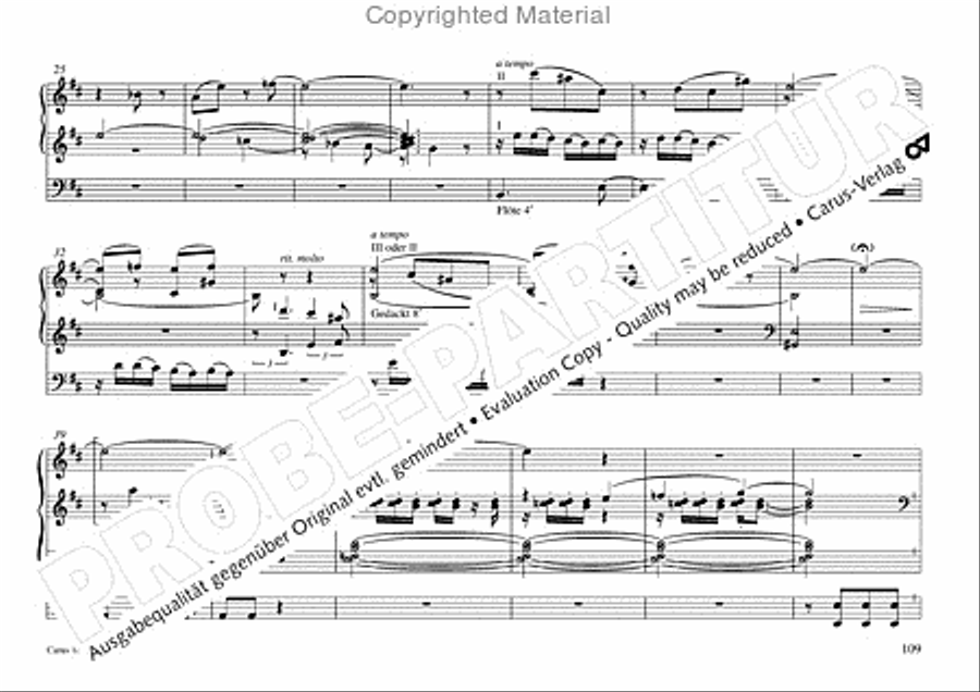 Freiburger Orgelbuch: Stammteil Organ Solo scores gallery preview page 110