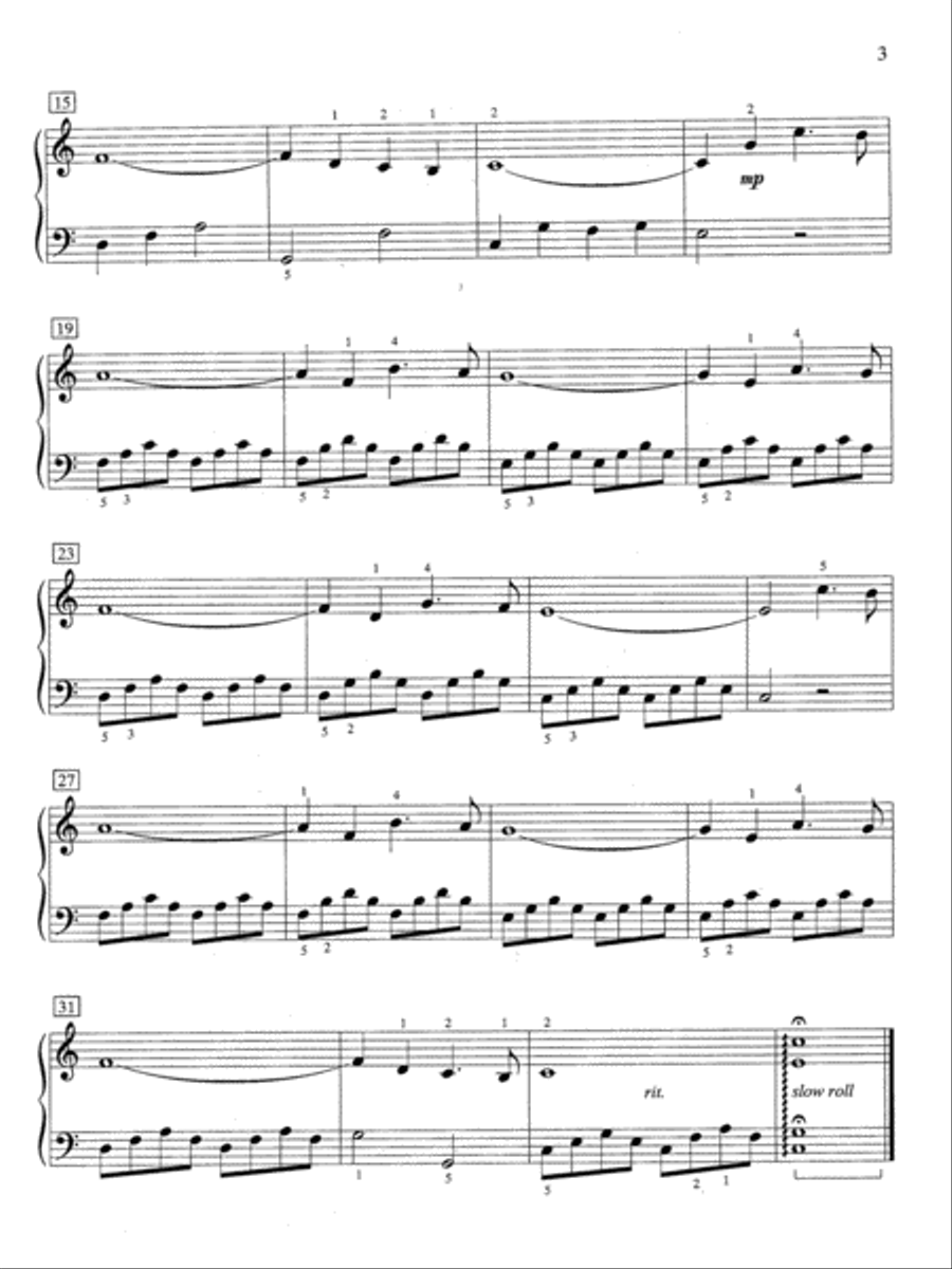 Beginner Praise for Christmas Piano Solo scores gallery preview page 3