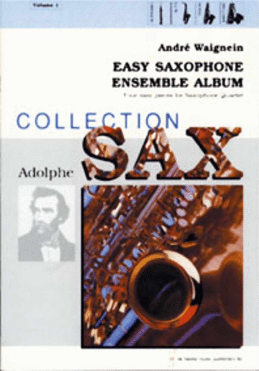 Easy Saxophone Ensemble Album Vol. 1 Saxophone Quartet scores gallery preview page 1