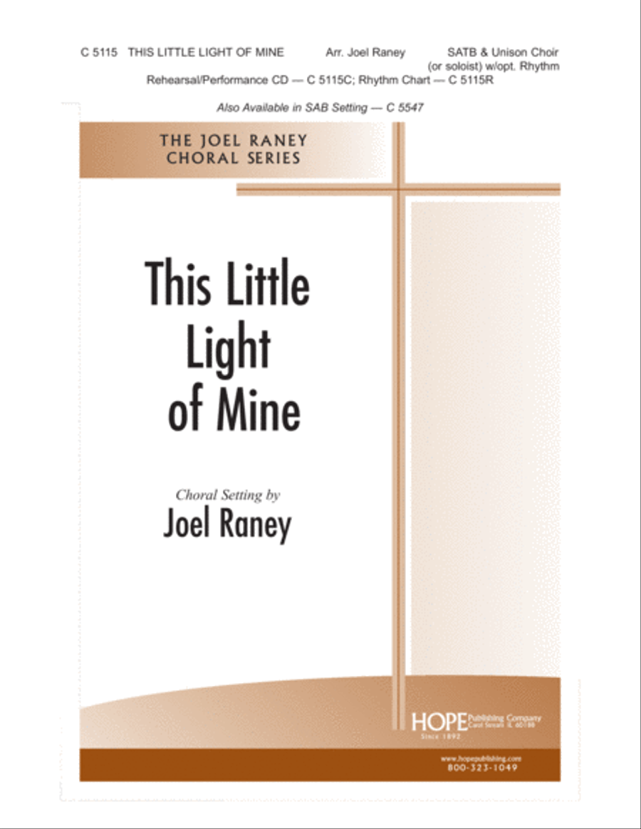 This Little Light of Mine 4-Part scores gallery preview page 1