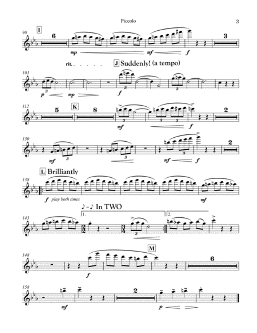 Dancing Devil for Wind Band (Parts) Concert Band scores gallery preview page 3