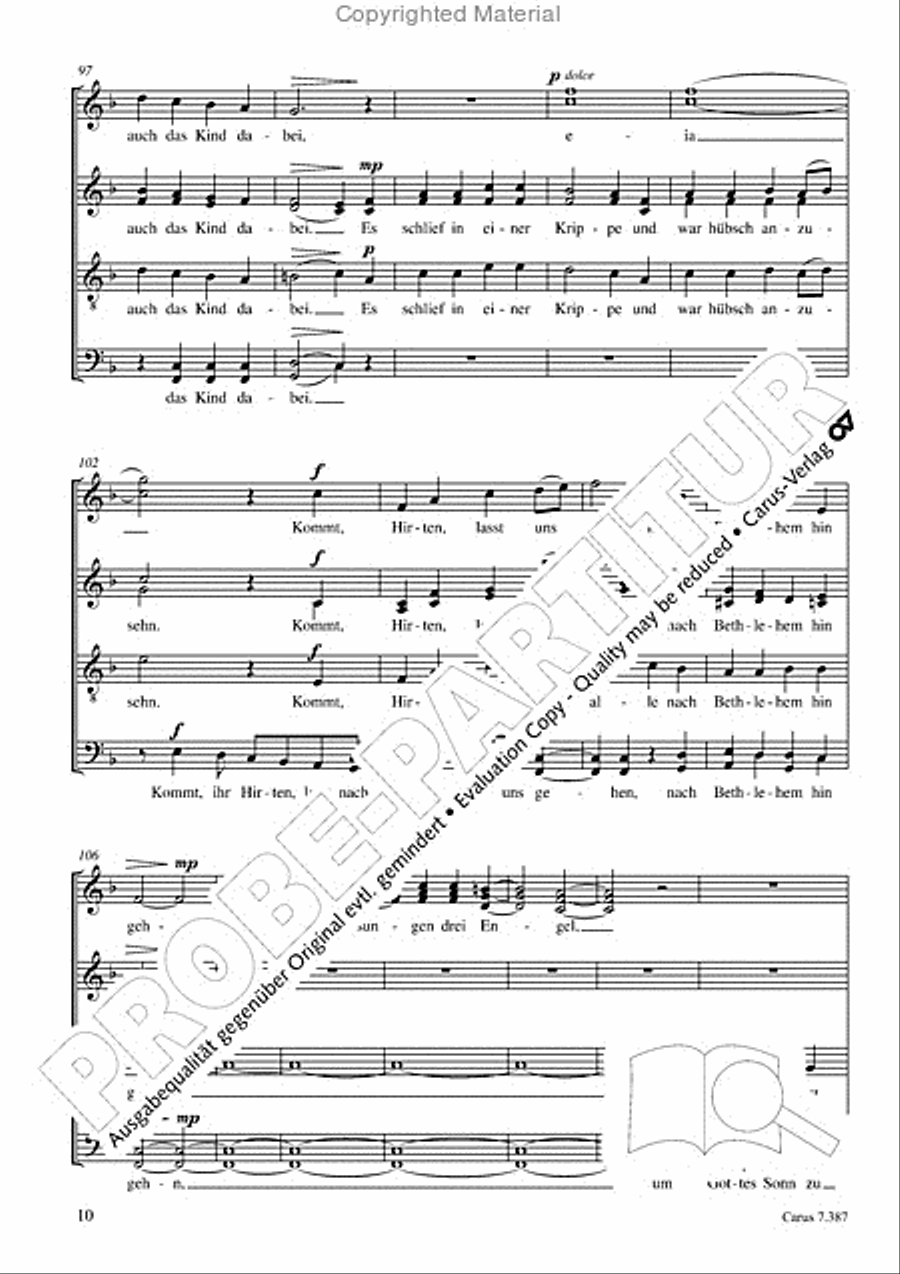 O Freude uber Freude 4-Part scores gallery preview page 11