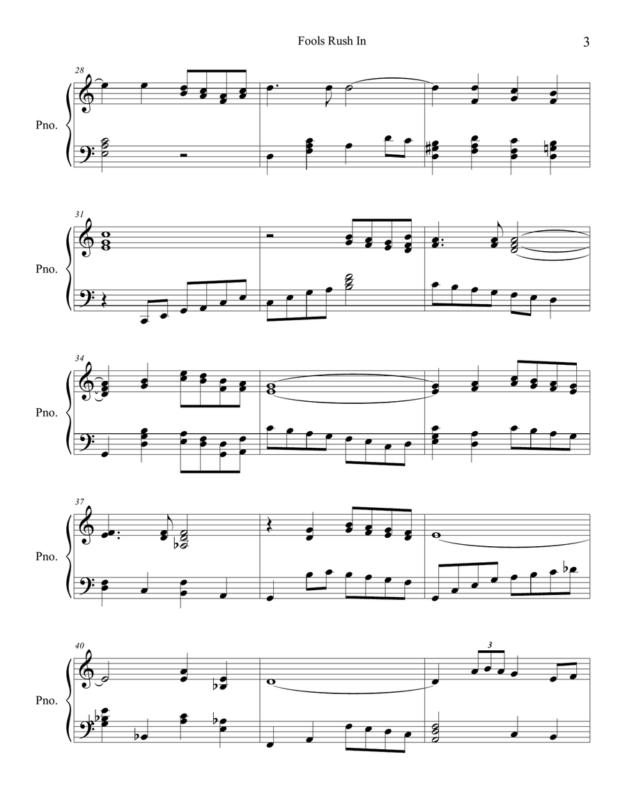 Fools Rush In Piano Method scores gallery preview page 4