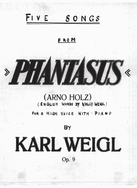 [WeiglK] Five Songs from Phantasus