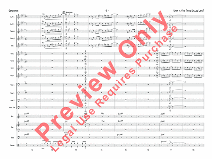 What Is This Thing Called Love? (from Wake Up and Dream) Jazz Ensemble scores gallery preview page 6