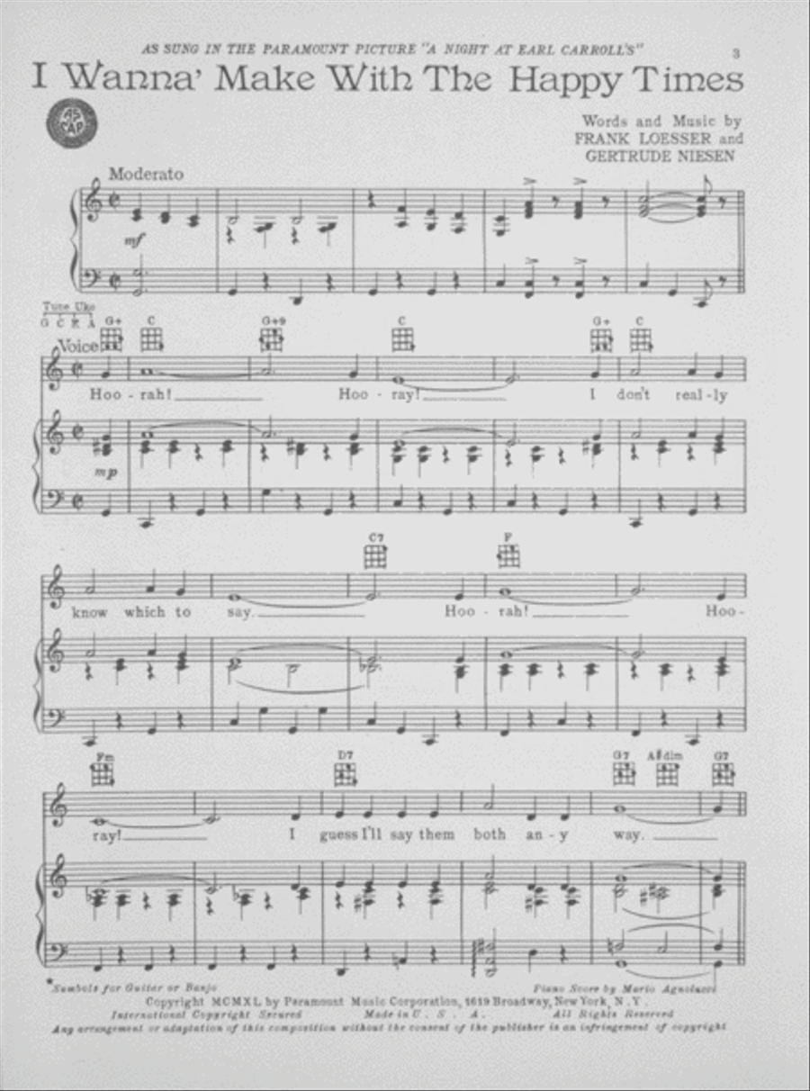 I Wanna Make With The Happy Times Voice scores gallery preview page 2