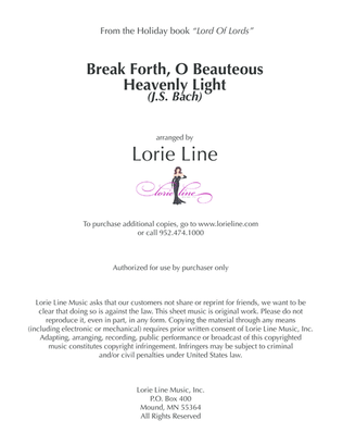 Book cover for Break Forth, O Beauteous, Heavenly Light
