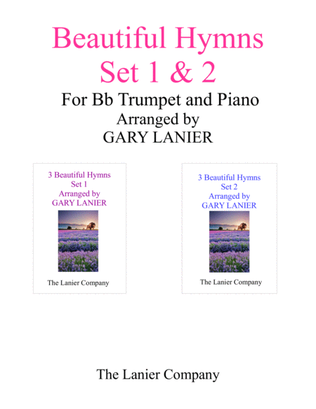 BEAUTIFUL HYMNS Set 1 & 2 (Duets - Bb Trumpet and Piano with Parts)