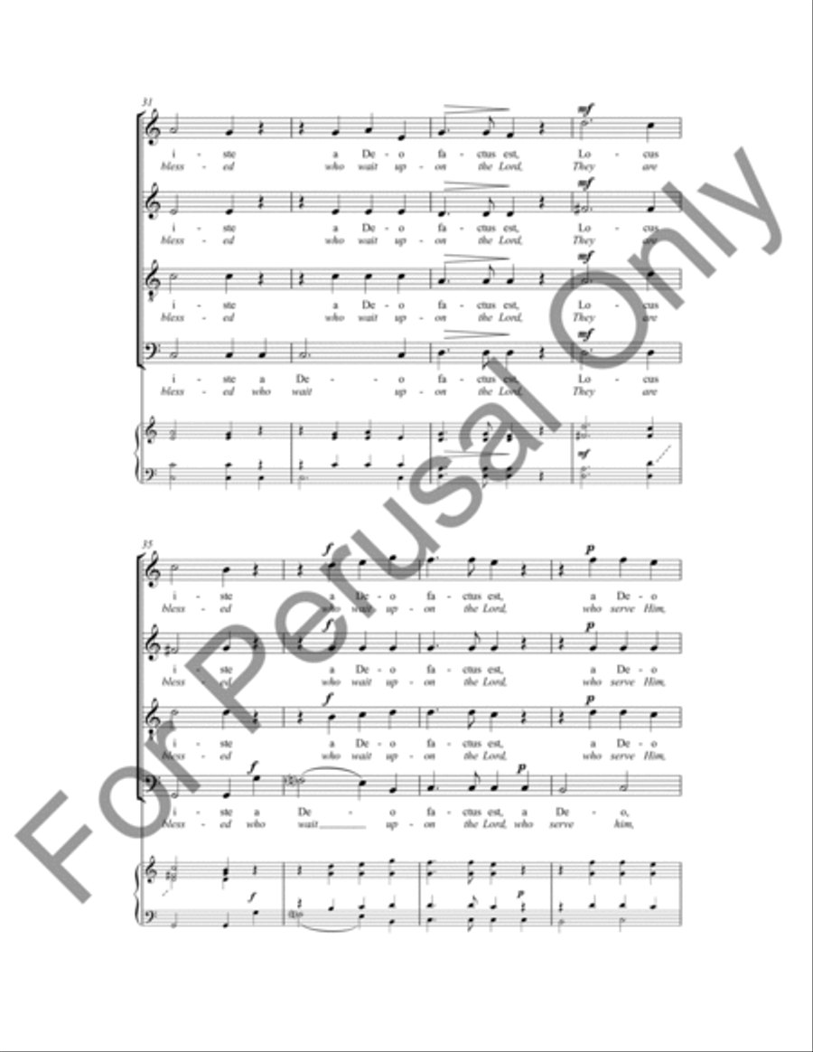 They Are Blessed 4-Part scores gallery preview page 6