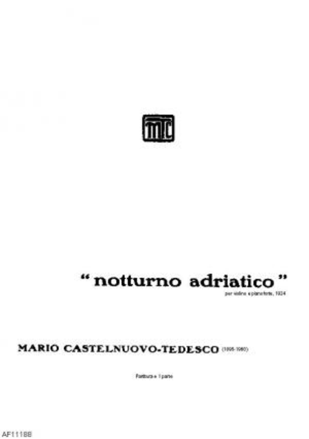 Notturno adriatico : violino, pianoforte, 1924