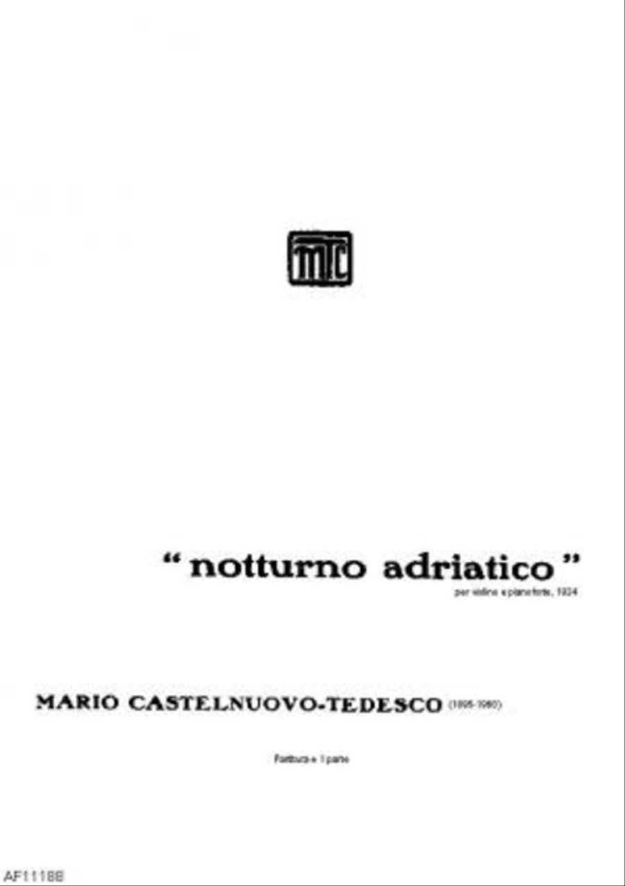 Notturno adriatico Violin Solo scores gallery preview page 1