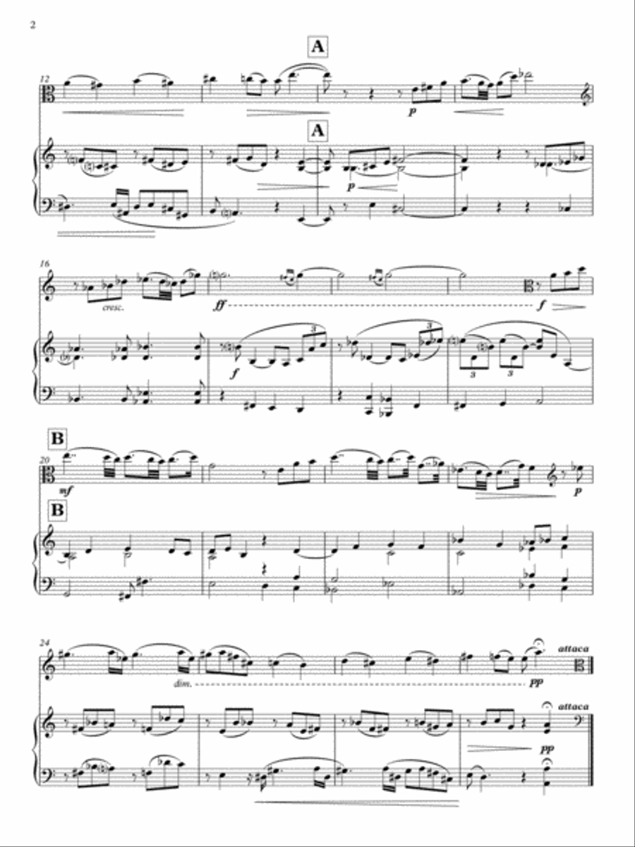 [Kay] Sonata for Viola and Piano Piano scores gallery preview page 4