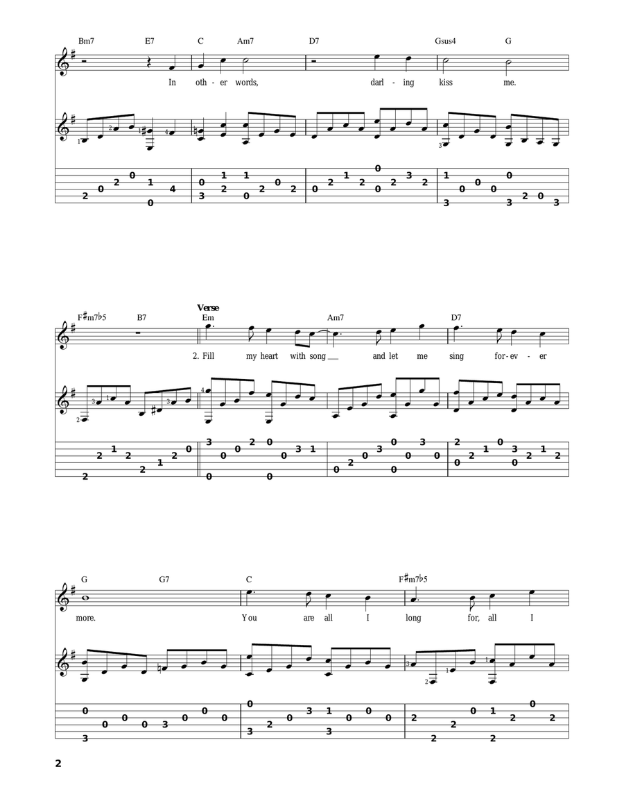 Fly Me To The Moon (In Other Words) Electric Guitar scores gallery preview page 2
