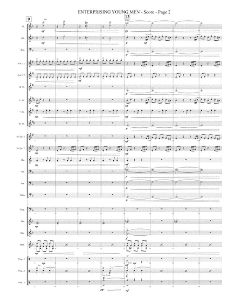 Enterprising Young Men Enterprising Young Men Concert Band scores gallery preview page 2