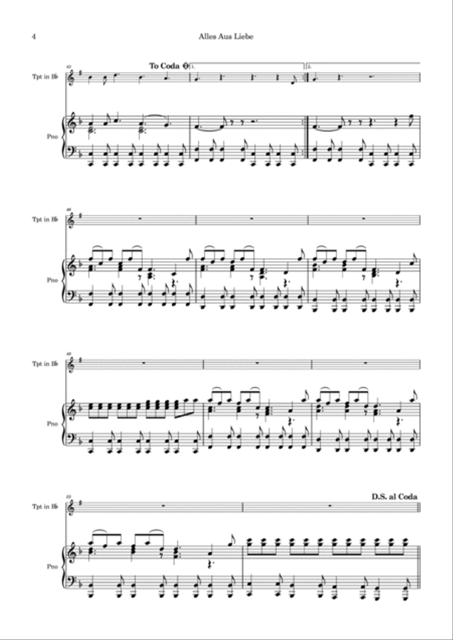 Alles Aus Liebe Small Ensemble scores gallery preview page 4
