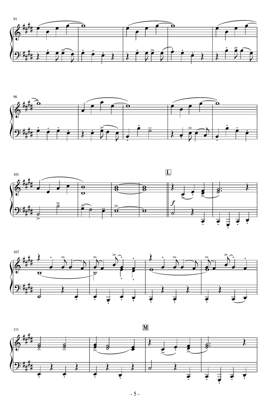 Where You Are Where You Are Easy Piano scores gallery preview page 5