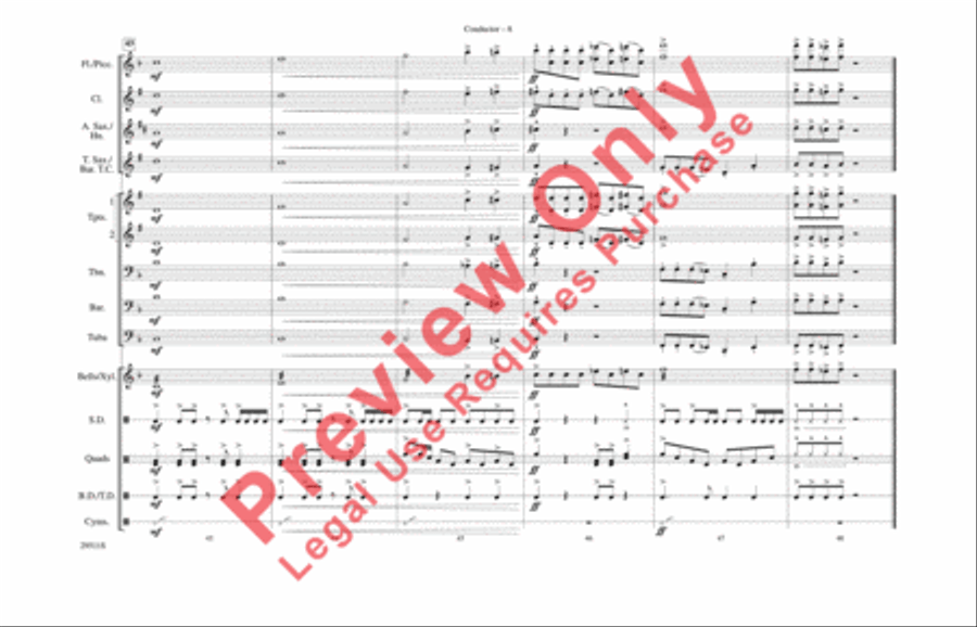 Wipe Out Marching Band scores gallery preview page 9