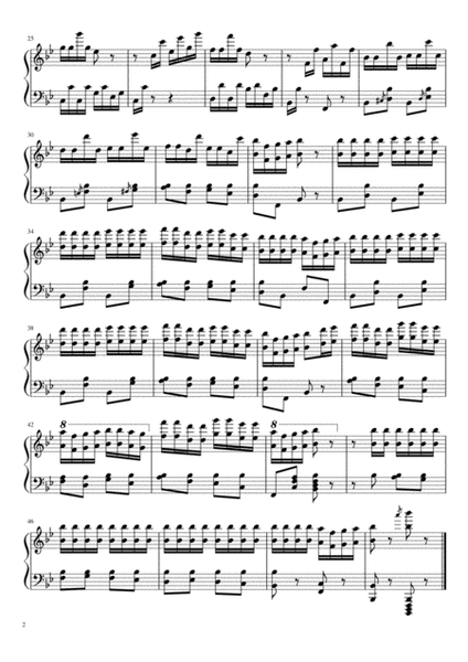Four easy studies for piano