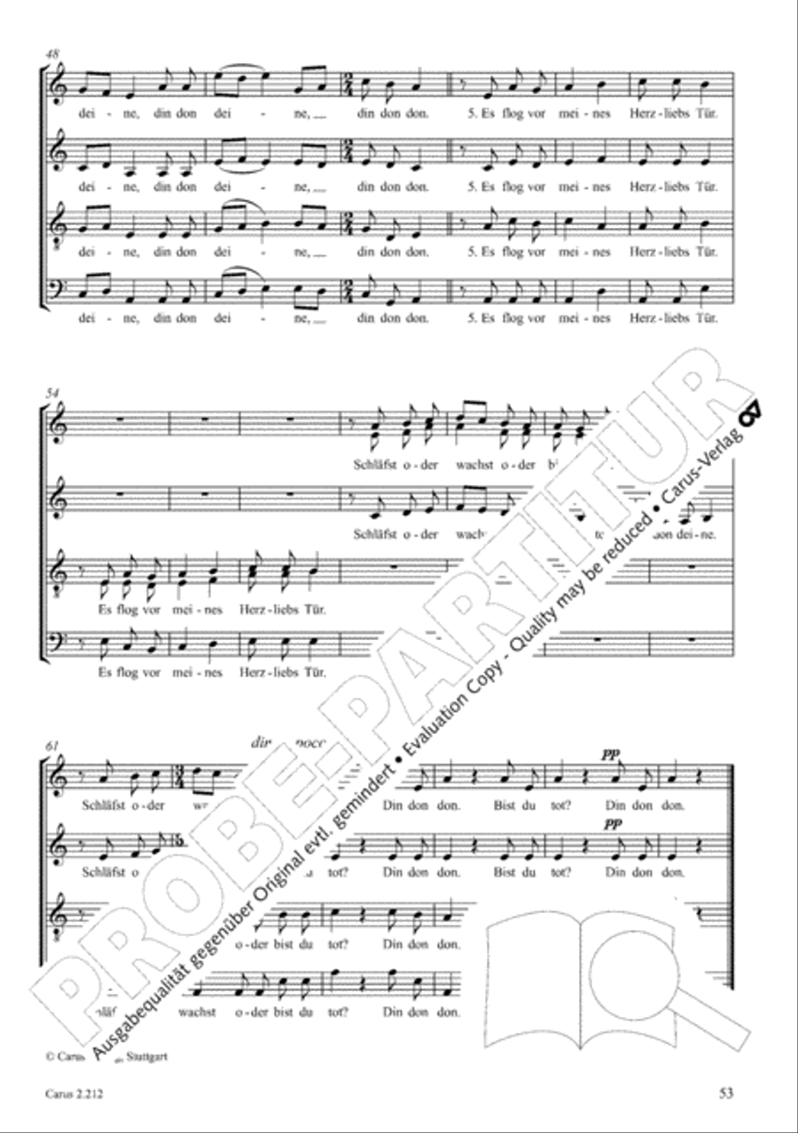 Love songs. Choral collection with CD 4-Part scores gallery preview page 45