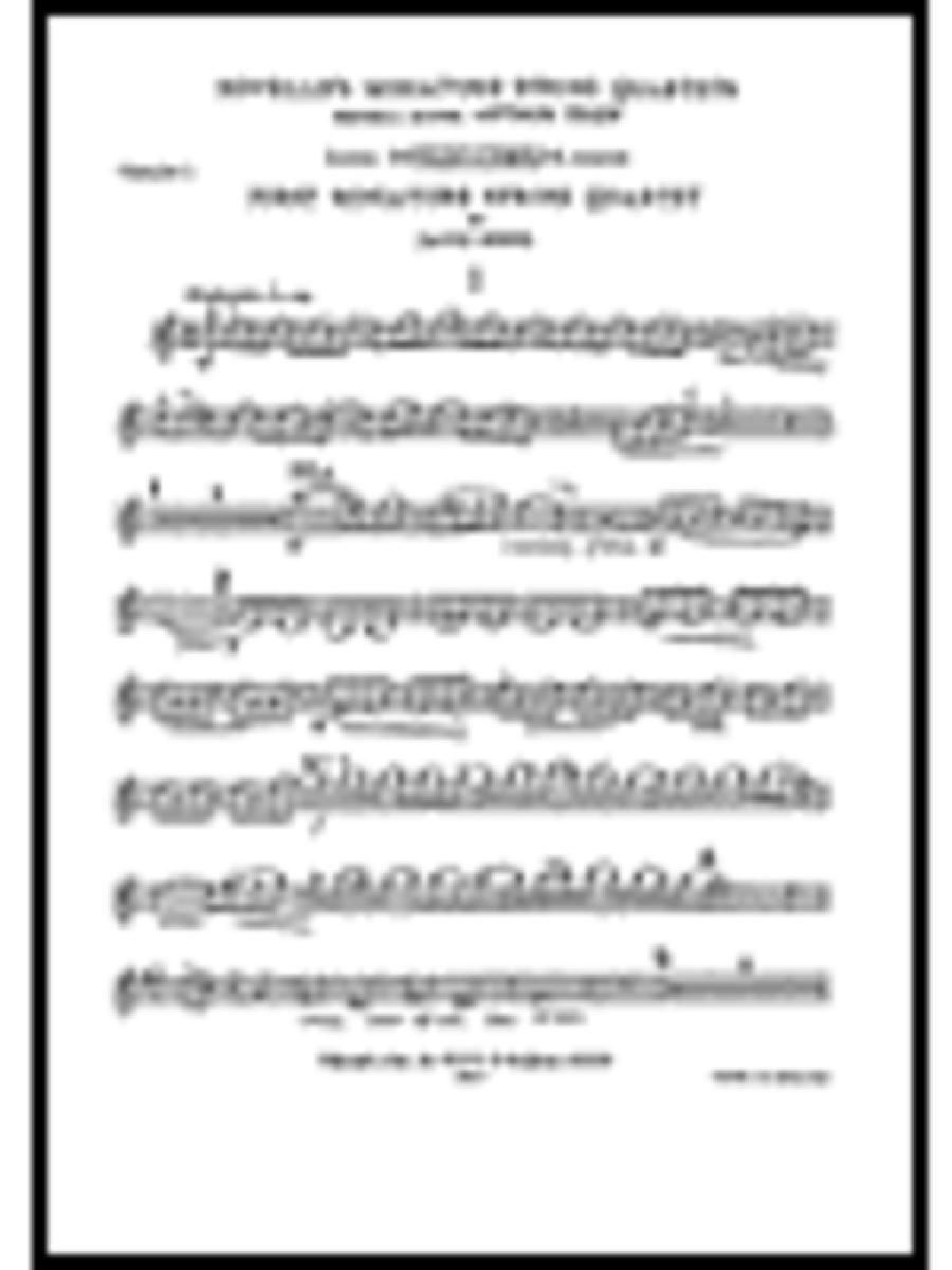 Miniature Quartet No. 1 String Quartet scores gallery preview page 1