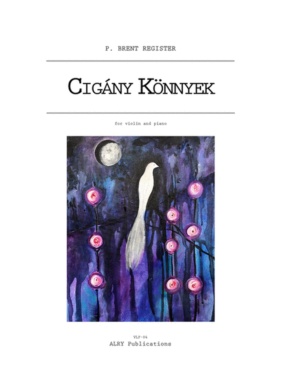 Cigany Konnyek (Gypsy Tears) for Violin and Piano