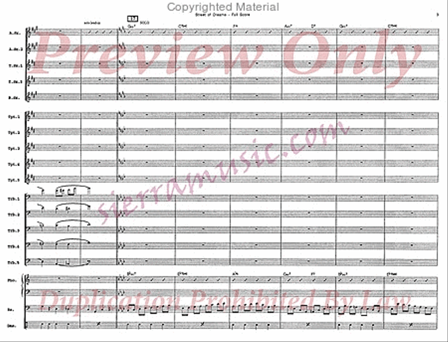 Street Of Dreams Jazz Ensemble scores gallery preview page 4
