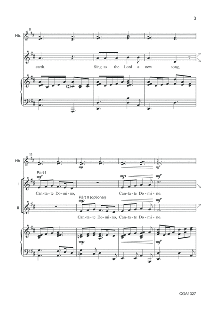 Cantate! Sing to the Lord! Choir scores gallery preview page 3
