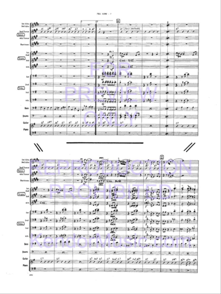 Big Dipper Jazz Ensemble scores gallery preview page 10