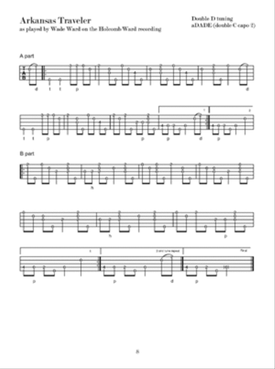 Wade Ward Clawhammer Banjo Master Banjo scores gallery preview page 2