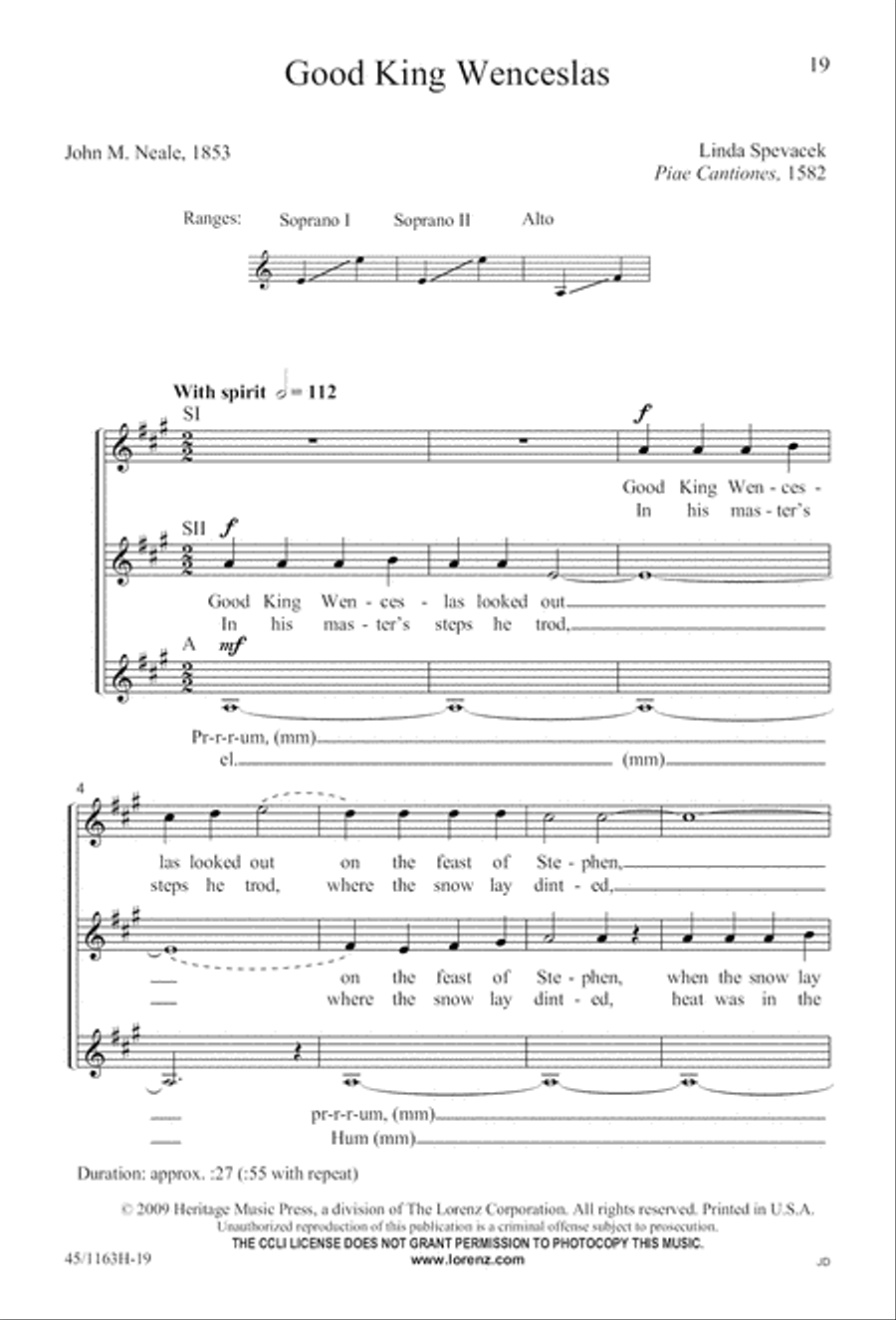 A-Caroling We Go! A-Caroling We Go! SSA scores gallery preview page 19